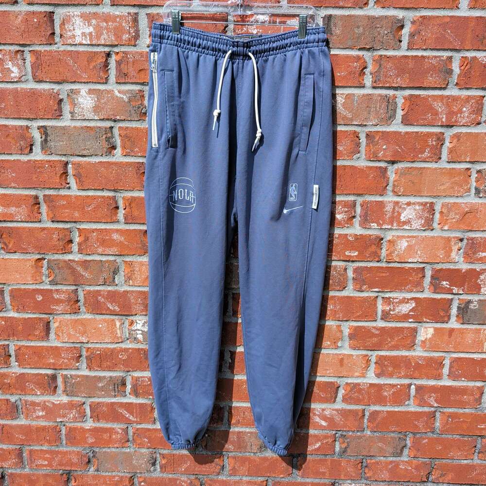 Nike NBA Authentics New Orleans Pelicans Sweatpants Mens L Tall Blue Joggers